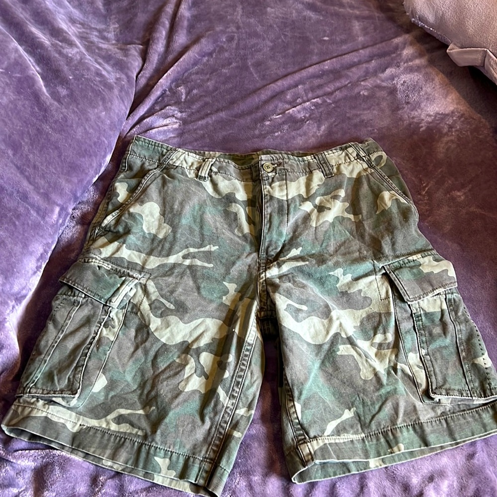 Camo Cargo Shorts